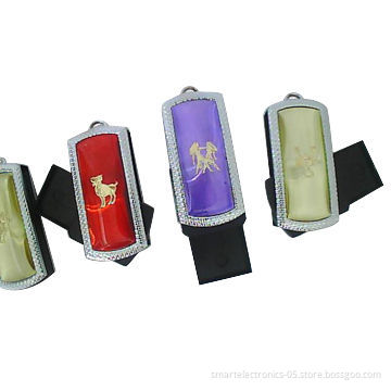 Swivel USB Flash Drives, 64MB-128GB Flash Memory Capacity, 3-year Warranty, Free Packing/Printing
